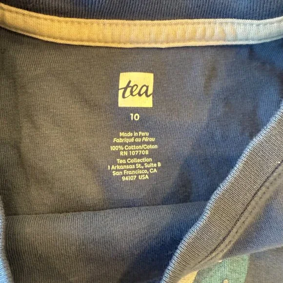 Tea Watermelon Crab T-Shirt Size 10 - Picture 4 of 4